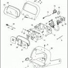 FLHTP 1DAL ELECTRA GLIDE STANDARD POLICE (WINDSHIELD) (1992) INSTRUMENTS - FLHTP