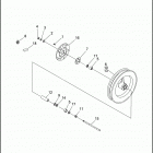 FXDC 1GCL SUPER GLIDE CUSTOM (1992) Переднее колесо