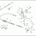 FLHTP 1DAL ELECTRA GLIDE STANDARD POLICE (WINDSHIELD) (1992) Привод управления сцеплением