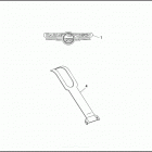 FXDC 1GCL SUPER GLIDE CUSTOM (1992) FUEL TANK TRIM