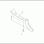 FLHTCU 1DPL ULTRA CLASSIC (1992) REAR BELT GUARD