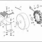 FLHTP 1DAL ELECTRA GLIDE STANDARD POLICE (WINDSHIELD) (1992) ALTERNATOR & REGULATOR