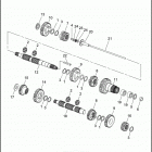 FXR EA92 SUPER GLIDE (1992) TRANSMISSION GEARS