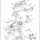 FLHTCU 1DPL ULTRA CLASSIC (1992) INNER FAIRING, RADIO CADDY & GAUGES