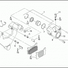 FLHTP 1DAL ELECTRA GLIDE STANDARD POLICE (WINDSHIELD) (1992) Задний суппорт