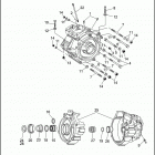 FXSTC 1BKL SOFTAIL CUSTOM (1991) Картер двигателя
