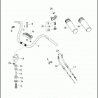 FXRP 1EDL SUPER GLIDE POLICE (WINDSHIELD) (1992) HANDLEBAR & THROTTLE CONTROL - FXRP
