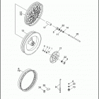 FXR EA92 SUPER GLIDE (1992) Переднее колесо