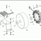 FXR EA92 SUPER GLIDE (1992) ALTERNATOR & REGULATOR