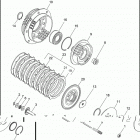FXR EA92 SUPER GLIDE (1992) Сцепление