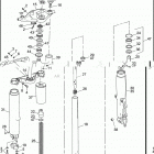 FLHTP-WND DA92 ELECTRA GLIDE STANDARD POLICE (FRG/WND) (1992) FRONT FORK - FLHTP