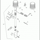 FLHTP-WND DA92 ELECTRA GLIDE STANDARD POLICE (FRG/WND) (1992) STROBE LAMPS - REAR