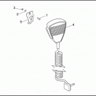 FLHTP 1DAL ELECTRA GLIDE STANDARD POLICE (WINDSHIELD) (1992) MICROPHONE & SPEAKER MOUNTING BRACKETS