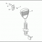 FLHTP-WND DA92 ELECTRA GLIDE STANDARD POLICE (FRG/WND) (1992) MICROPHONE & SPEAKER MOUNTING BRACKETS