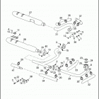 FLHTP 1DAL ELECTRA GLIDE STANDARD POLICE (WINDSHIELD) (1992) EXHAUST SYSTEM - FLHTP