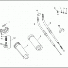 FXR EA92 SUPER GLIDE (1992) Дроссельное управление