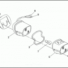 SIDECAR FOR FXRP 8SHX FXRP SIDECAR (1992) SIDECAR TAIL LAMP - TLE & RLE