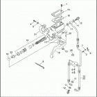 FLHTP-WND DA92 ELECTRA GLIDE STANDARD POLICE (FRG/WND) (1992) FRONT BRAKE CONTROL