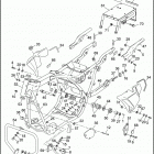 FLHTP-WND DA92 ELECTRA GLIDE STANDARD POLICE (FRG/WND) (1992) FRAME, REAR FORK & JIFFY STAND - FLHTP