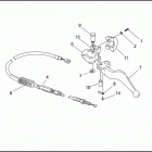 FXDC 1GCL SUPER GLIDE CUSTOM (1992) Привод управления сцеплением