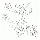 FXRP 1EDL SUPER GLIDE POLICE (WINDSHIELD) (1992) TOURING EXHAUST SYSTEM - FXRP