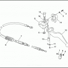 FXR EA92 SUPER GLIDE (1992) Привод управления сцеплением