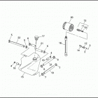 XL1200 1CAP SPORTSTER 1200 (1992) OIL TANK & FILTER