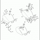 FXR EA92 SUPER GLIDE (1992) FUEL TANKS