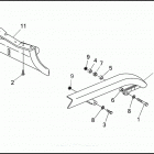 FXDC 1GCL SUPER GLIDE CUSTOM (1992) REAR BELT GUARD
