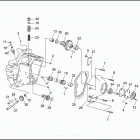 FXR EA92 SUPER GLIDE (1992) CRANKCASE - GEAR SIDE