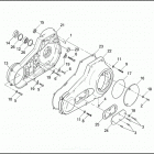 FXDC 1GCL SUPER GLIDE CUSTOM (1992) PRIMARY HOUSING