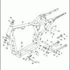XL1200 1CAP SPORTSTER 1200 (1992) FRAME, REAR FORK & JIFFY STAND