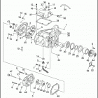 FLHTP 1DAL ELECTRA GLIDE STANDARD POLICE (WINDSHIELD) (1992) TRANSMISSION HOUSING