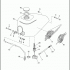XL1200 1CAP SPORTSTER 1200 (1992) FUEL TANK & TRIM