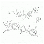 FLHTCU 1DPL ULTRA CLASSIC (1992) TAIL LAMP & REAR TURN SIGNALS