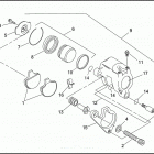 FXDC 1GCL SUPER GLIDE CUSTOM (1992) Передний суппорт