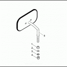 FXR EA92 SUPER GLIDE (1992) Зеркало