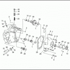 FLHTP 1DAL ELECTRA GLIDE STANDARD POLICE (WINDSHIELD) (1992) CRANKCASE - GEAR SIDE