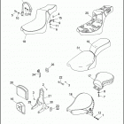 FXSTC 1BKL SOFTAIL CUSTOM (1991) SEATS & SISSY BAR