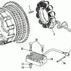 XL1200 CAPL Sportster 1200 (1990) ALTERNATOR AND REGULATOR