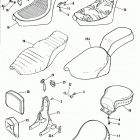 FXSTC BKLL Softail Custom (1990) SEATS & SISSY BAR - SOFTAIL MODELS