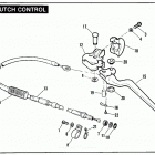 XL1200 CAPL Sportster 1200 (1990) Привод управления сцеплением
