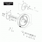 FXRP EFLL Police Low Rider (1990) FRONT WHEEL - FLHTP