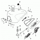 XL1200 CAPL Sportster 1200 (1990) Топливный бак
