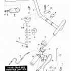 FXRP EFLL Police Low Rider (1990) HANDLEBAR AND THROTTLE CONTROL - FLHTP