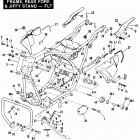 FLHTC DJLL Touring Electra Glide Classic (1990) FRAME, REAR FORK & JIFFY STAND - FLT MODELS