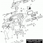 FLHTC DJLL Touring Electra Glide Classic (1990) INNER FAIRING, RADIO CADDY & GAUGES - FLT MODELS