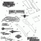 FXSTC BKLL Softail Custom (1990) FUEL TANK TRIM