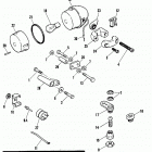 FXSTC BKLL Softail Custom (1990) FRONT TURN SIGNALS - FXR, FXRS, FXLR & SOFTAIL MODELS
