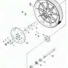 XL1200 CAPL Sportster 1200 (1990) FRONT WHEEL - CAST